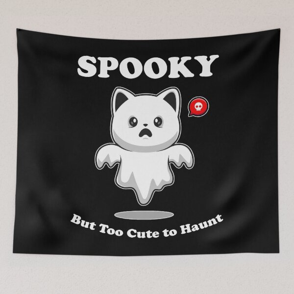 Item preview, Spooky Cute Cat - Little Ghost Kitten designed and sold by SoccaTamam.