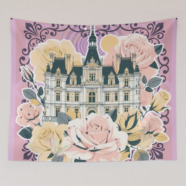 Item preview, French Castle - Modern Chateaucore Aesthetic Wall Art designed and sold by Sugar Wisdom .