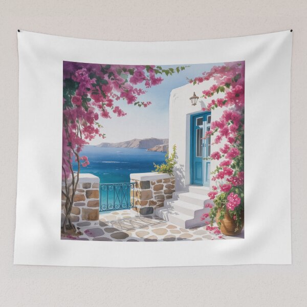 Item preview, Watercolor Mykonos designed and sold by ArtQueen777.