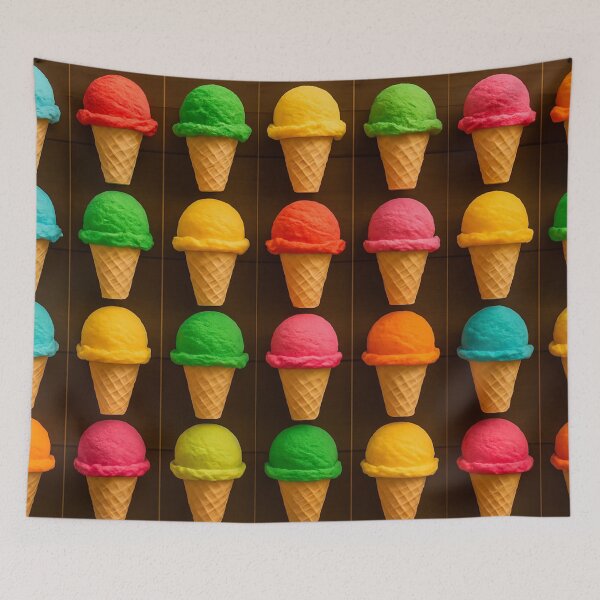 Item preview, Ice cream cones in a flood of color designed and sold by Sigtrix.