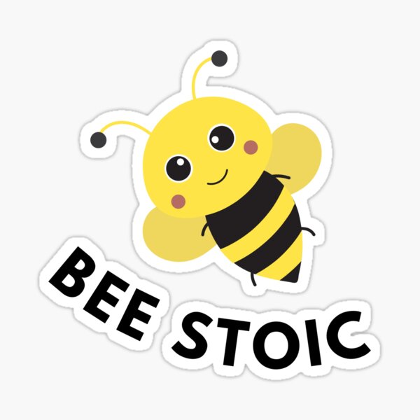 Aperçu de l'œuvre Bee Stoic - Principes du stoïcisme créée et vendue par LexaArtworks.
