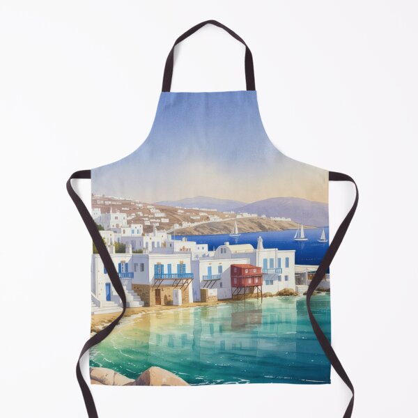 Item preview, Watercolor Mykonos designed and sold by ArtQueen777.