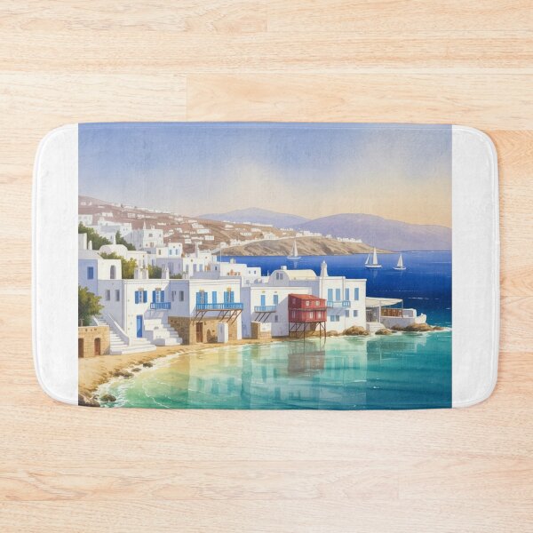 Item preview, Watercolor Mykonos designed and sold by ArtQueen777.