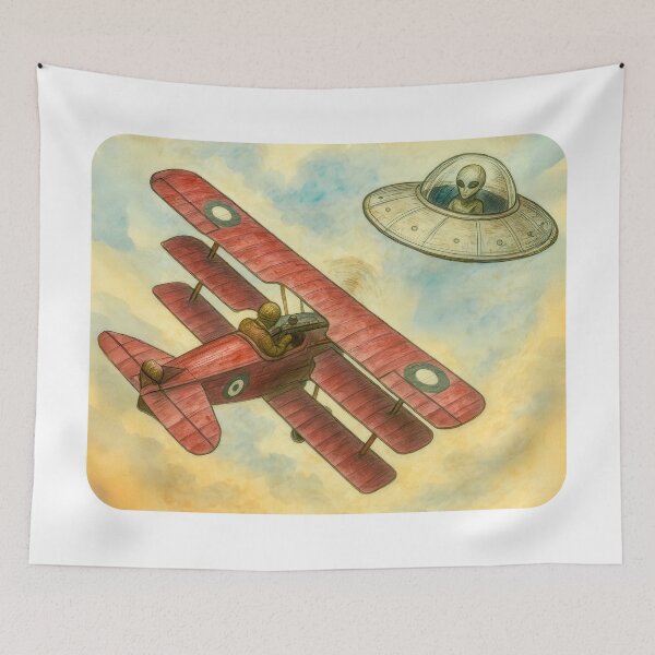 Item preview, Dogfight Over Earth designed and sold by Angry Swan Designs.