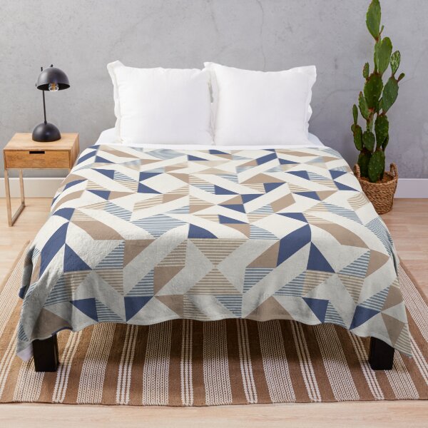Item preview, Retro Geometric Stripes Quilt Inspired Seamless vector Pattern designed and sold by Slanapotam.