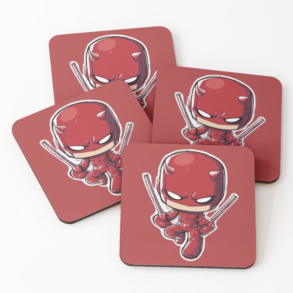 Item preview, Little Red Vigilante in Action – Dynamic Chibi Hero Design designed and sold by LoomisDreams.