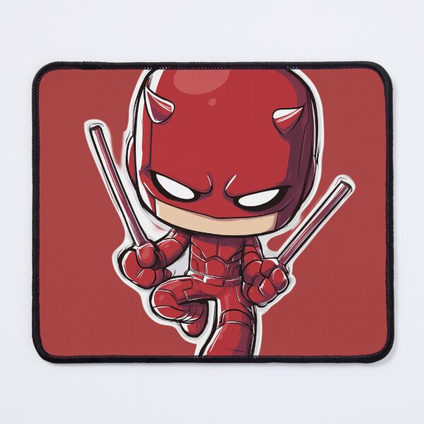 Item preview, Little Red Vigilante in Action – Dynamic Chibi Hero Design designed and sold by LoomisDreams.