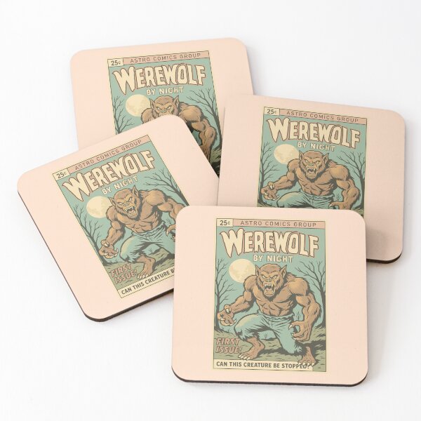 Item preview, Retro Werewolf Comic designed and sold by Hadrion.