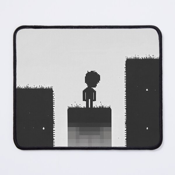 Item preview, Press A to Feel Nothing — Black and White Pixel Art | Minimalist Retro Gaming Poster designed and sold by MonteLines.