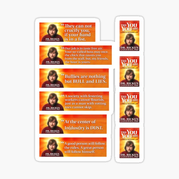 Artikel-Vorschau von Zitate von Dr. Ricken Lazlo Hale – STICKER PACK, designt und verkauft von Krobilad.
