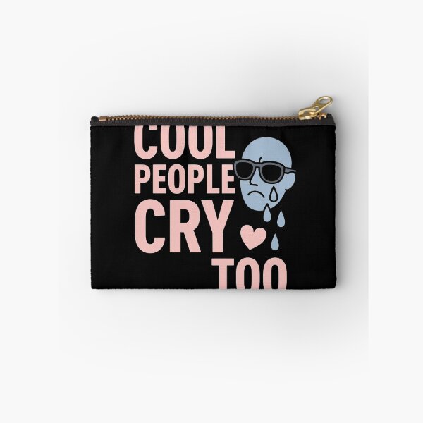 Item preview, Cool People Cry Too – Sadcore Minimalist Statement designed and sold by PulseGraph.