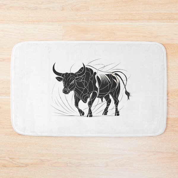 Item preview, Grounded Fury - A Bull Made Of Lines  designed and sold by Domcreations4.