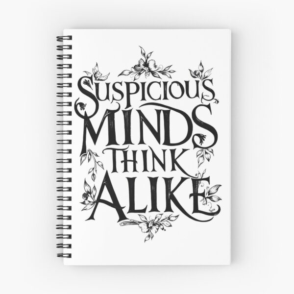 Item preview, Suspicious Detective True Crime Fan Medieval Vintage Art Black Text designed and sold by adlibmaria.