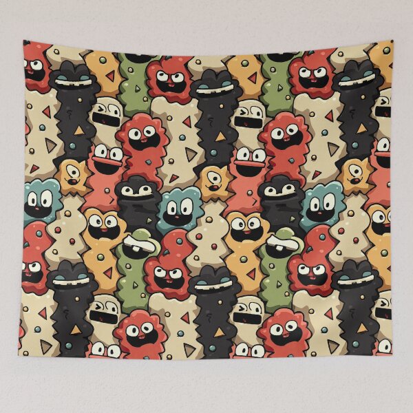 Item preview, Midcentury Design with Orange Mustard and Teal designed and sold by Piotrek0001.
