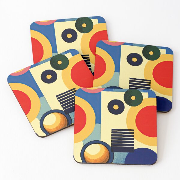 Item preview, Abstract Wall Art in 50s Color Style designed and sold by Piotrek0001.