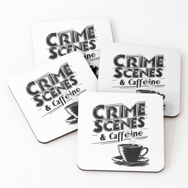 Item preview, True Crime Coffee Lover Vintage Art Mystery Book Club Black Text designed and sold by adlibmaria.