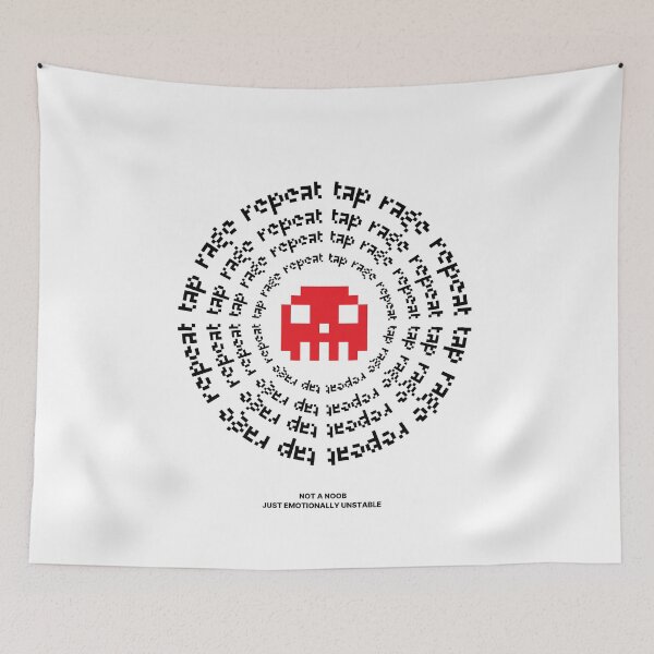 Item preview, Tap Rage Repeat: Not a Noob Just Emotionally Unstable designed and sold by KomixsDesign.