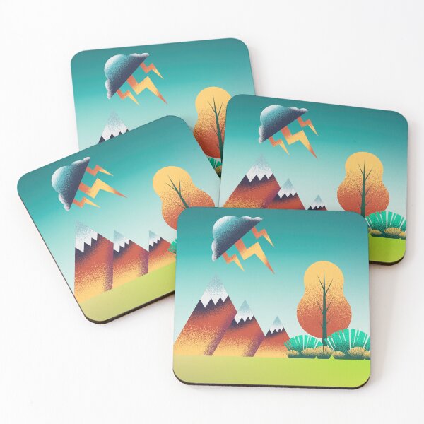 Item preview, Dynamic Mountain Landscape: Stormy Skies & Vibrant Nature designed and sold by BLITZNBLING.