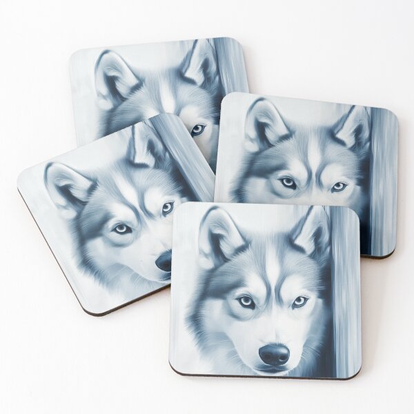 Item preview, Blue Husky Portrait designed and sold by PetsArt.