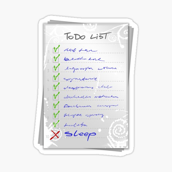 Item preview, Todo list t-shirts. Insomnia t-shirts. Borderline personality. designed and sold by michal.m.C..