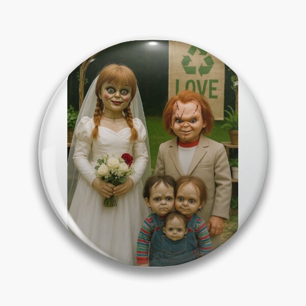 Item preview, Chucky annabelle horror love birthday funny prank meme gift weird birthday designed and sold by CheeseBlueprint.