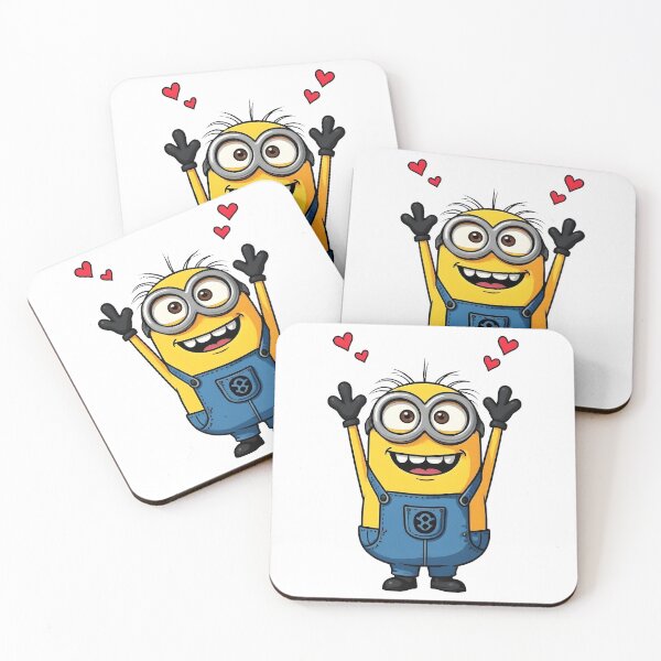 Item preview, "Minion Hugs & Heart Vibes" designed and sold by Myshoppermate.