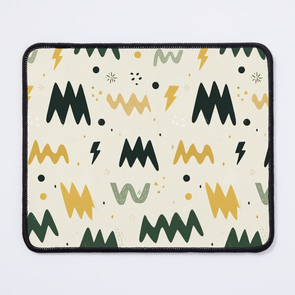 Item preview, Teal Yellow Green Geometric Midcentury Wall Pattern designed and sold by Piotrek0001.