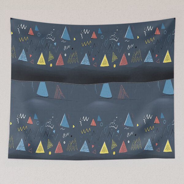 Item preview, Retro Shapes Floating in Vintage Color Atmosphere designed and sold by Piotrek0001.
