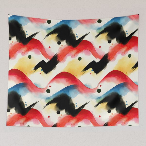 Item preview, Orange and Blue Shapes in Classic Pattern designed and sold by Piotrek0001.