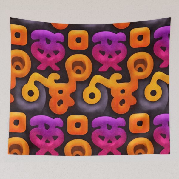 Item preview, Abstract 50s Pattern with Harmonious Color Blocks designed and sold by Piotrek0001.