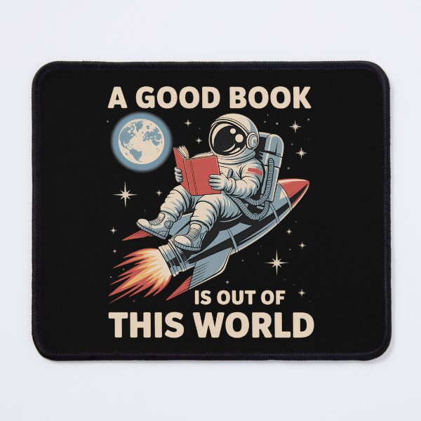 Item preview, Book Lovers A Good Book Out Of This World Astronaut Reading designed and sold by DoorwayThreads.