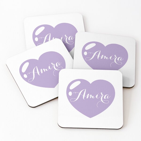 Item preview, Amira Name with purple Heart  designed and sold by Artbymonika.