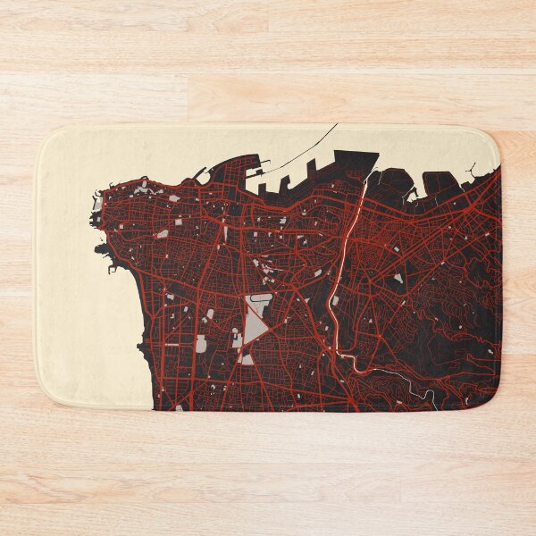 Item preview, Beirut City Map of Lebanon - Vector designed and sold by deMAP.