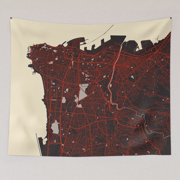 Item preview, Beirut City Map of Lebanon - Vector designed and sold by deMAP.