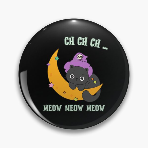 Item preview, Ch Ch Ch Meow Meow Meow - Funny Halloween Cat designed and sold by GRABAPSHOP.