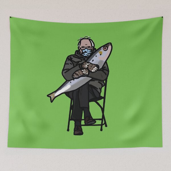 Item preview, Sardine Girl Summer Bernie Sanders designed and sold by ellenhenry.