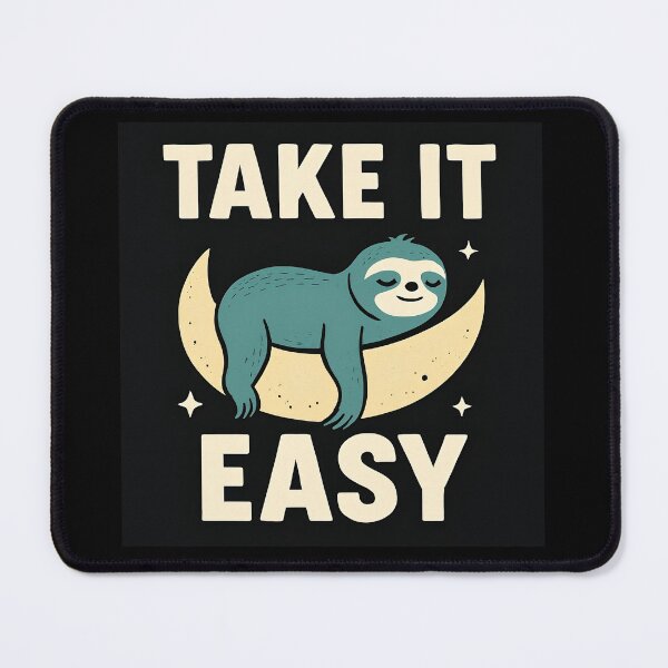 Item preview, Sleepy Sloth on Moon Quote Art designed and sold by Amr Siam.