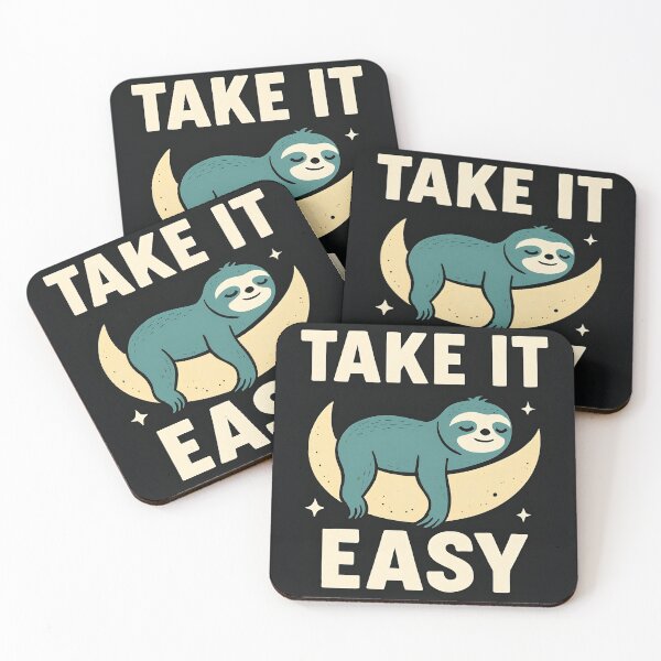 Item preview, Sleepy Sloth on Moon Quote Art designed and sold by Amr Siam.
