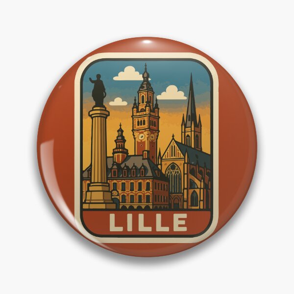 Item preview, Lille Travel Souvenir Sticker designed and sold by rogue-design.