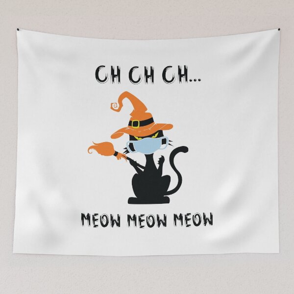 Item preview, Ch Ch Ch Meow Meow Meow - Funny Halloween Cat designed and sold by GRABAPSHOP.