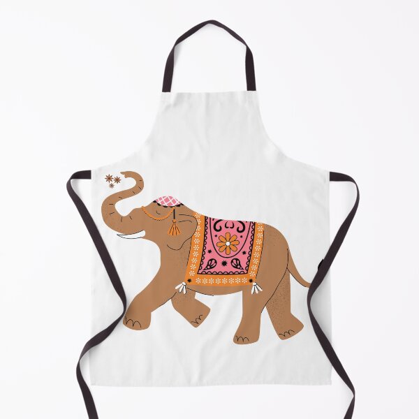 Item preview, Decorated Indian Elephant with Floral Blanket designed and sold by Shriju.