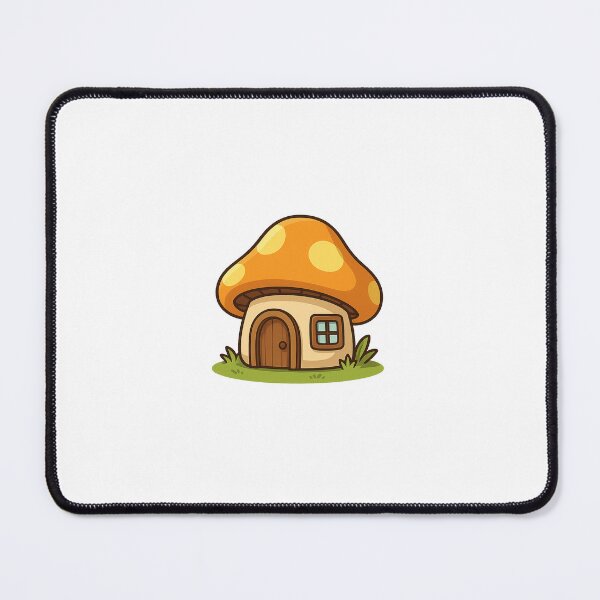 Item preview, Whimsical Mushroom Cottage – Cute Fantasy House Illustration Maplestory designed and sold by Bingerzz' Marketplace.