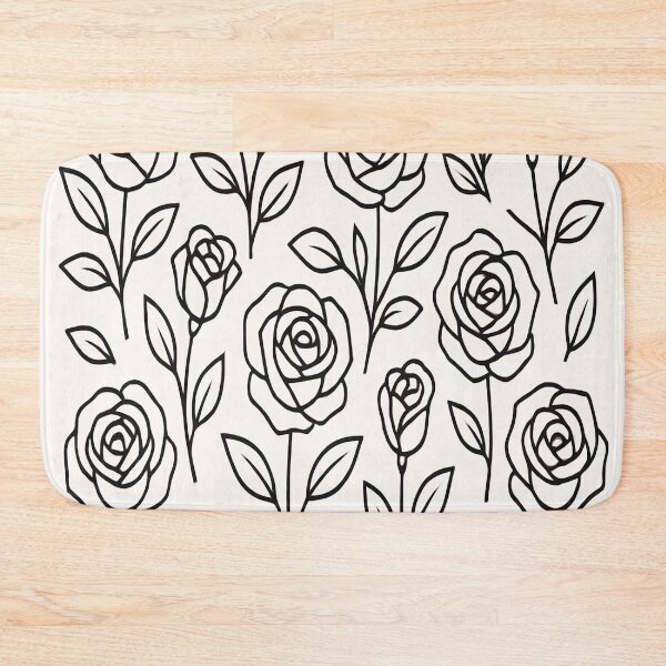 Item preview, Roses – Black Outline designed and sold by CTRL-DECAY.