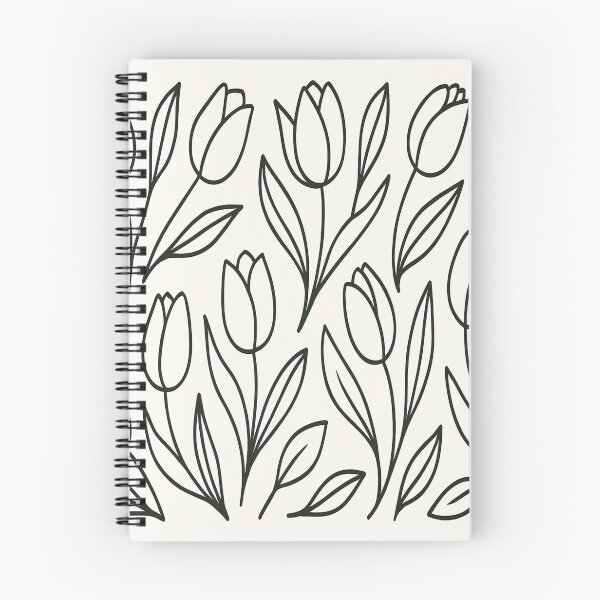 Item preview, Tulips – Black Outline designed and sold by CTRL-DECAY.