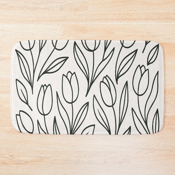 Item preview, Tulips – Black Outline designed and sold by CTRL-DECAY.