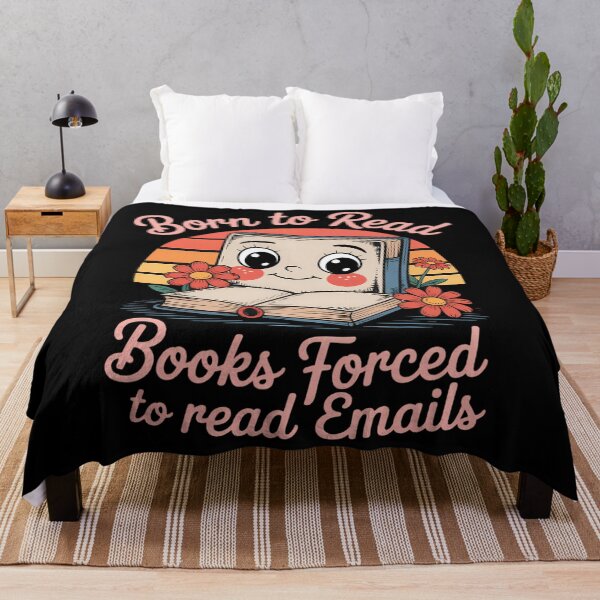 Aperçu de l'œuvre Né pour lire des livres, forcé de lire des e-mails, amoureux des livres créée et vendue par DoorwayThreads.