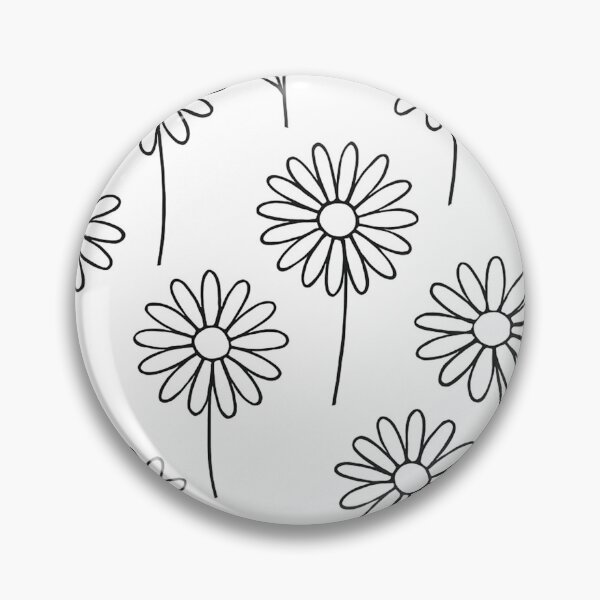 Item preview, Daisy – Black Outline designed and sold by CTRL-DECAY.
