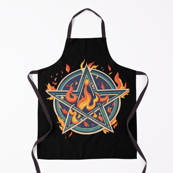 Artikelvorschau, Brennendes Pentagramm - Okkultes Flammensymbol Gothic Design entworfen und verkauft von DREAMINGROOSTER.