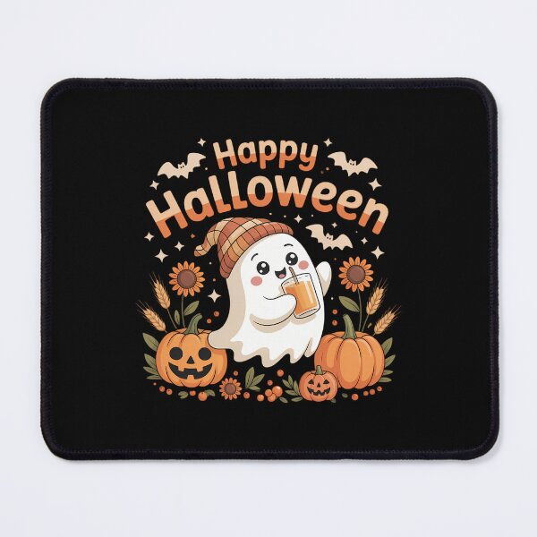 Item preview, Cute Ghost Reading Book Lovers Halloween Ghost Coffee designed and sold by DoorwayThreads.