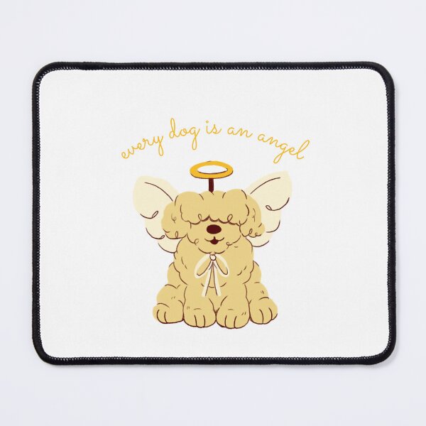 Item preview, Cute Halloween Curly-haired dog as angel Pet Costume designed and sold by Dark & Darling.